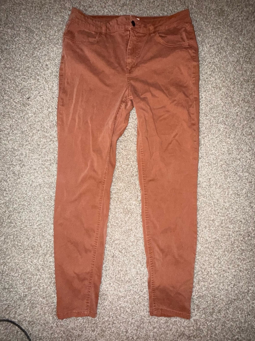 Maurices Women's Rust-Orange Skinny Jeans